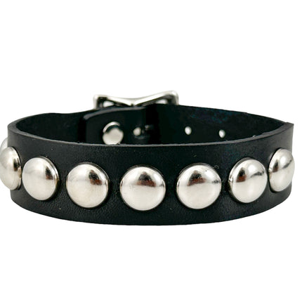 FB377  3/4" WIDE 1/2"  ROUND  STUDDED BUCKLE BRACELET