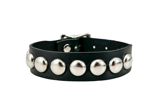 FB377  3/4" WIDE 1/2"  ROUND  STUDDED BUCKLE BRACELET