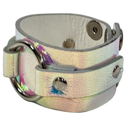 FB399RN RAINBOW  COLOR RING BRACELET CUFF