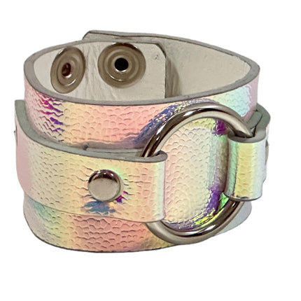 FB399RN RAINBOW  COLOR RING BRACELET CUFF