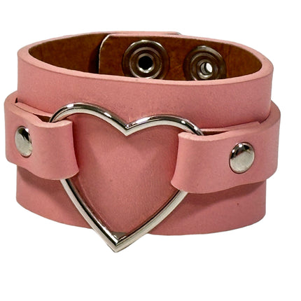 FB400M VEGAN HEART RING COLOR RING BRACELET CUFF