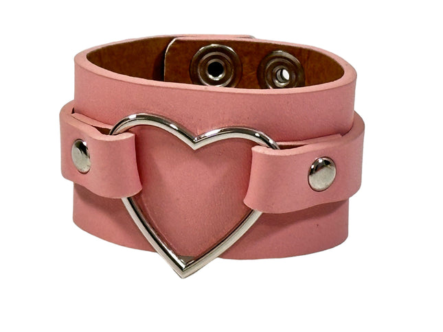 FB400M VEGAN HEART RING COLOR RING BRACELET CUFF