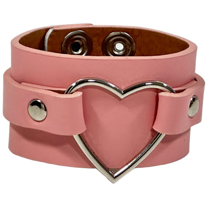 FB400M VEGAN HEART RING COLOR RING BRACELET CUFF