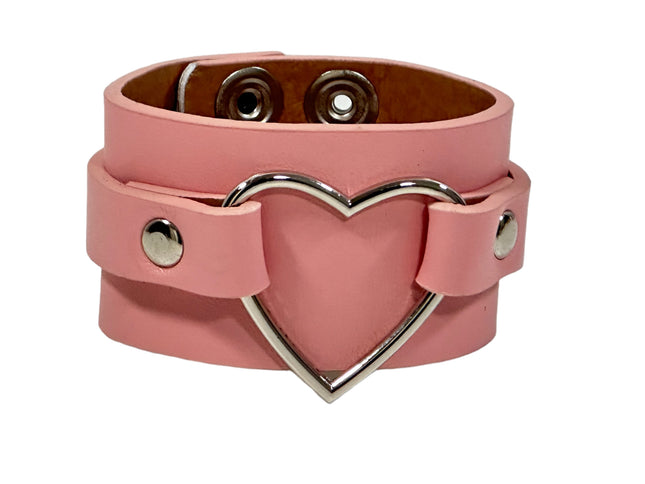 FB400M VEGAN HEART RING COLOR RING BRACELET CUFF