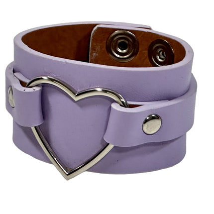 FB400M VEGAN HEART RING COLOR RING BRACELET CUFF