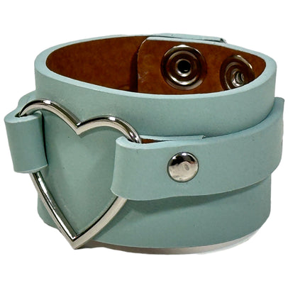 FB400M VEGAN HEART RING COLOR RING BRACELET CUFF