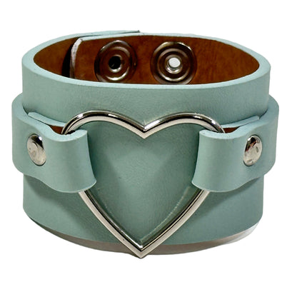 FB400M VEGAN HEART RING COLOR RING BRACELET CUFF