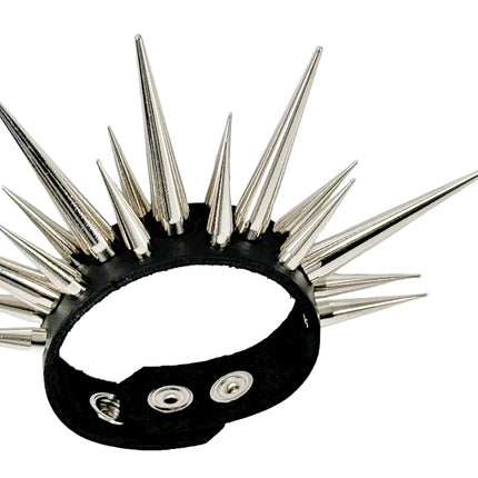 FB401  LARGE PIN SPIKE 3 ROW BRACELET