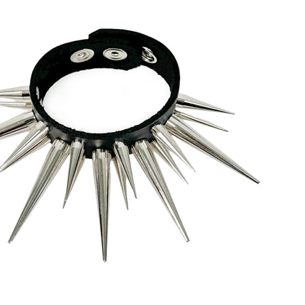 FB401  LARGE PIN SPIKE 3 ROW BRACELET