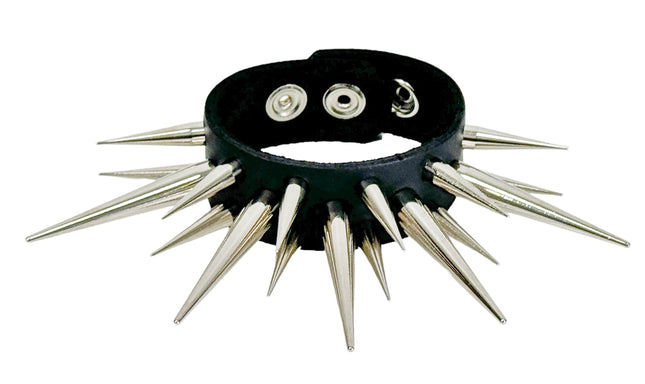 FB401  LARGE PIN SPIKE 3 ROW BRACELET