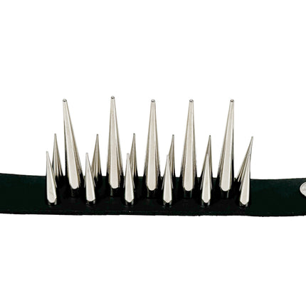 FB401  LARGE PIN SPIKE 3 ROW BRACELET