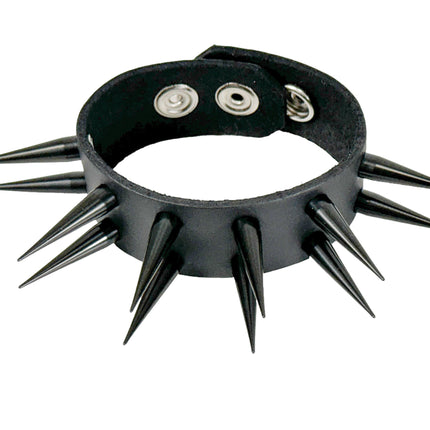 BC209TALL  2 ROW PIN SPIKE BRACELET