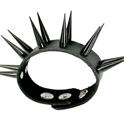 BC209TALL  2 ROW PIN SPIKE BRACELET