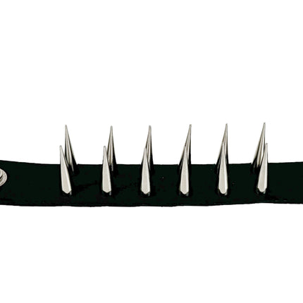 BC209TALL  2 ROW PIN SPIKE BRACELET