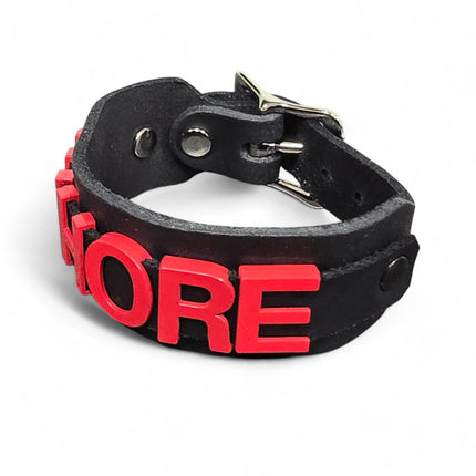 FB412-RS  RED LETTER NAME BUCKLE BRACELET