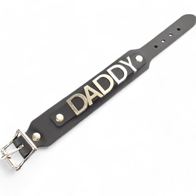FB412-SIL  NAME BUCKLE BRACELET