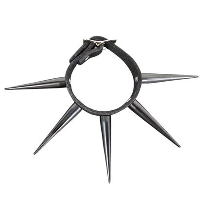FB426 LONG 5PCS CONE SPIKE SINGLE ROW BUCKLE BRACELET