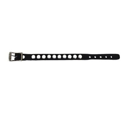 MINI NAILHEAD FLAT ROUND STUDDED BUCKLE  BRACELET