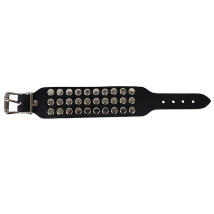 MINI NAILHEAD FLAT ROUND STUDDED BUCKLE  BRACELET
