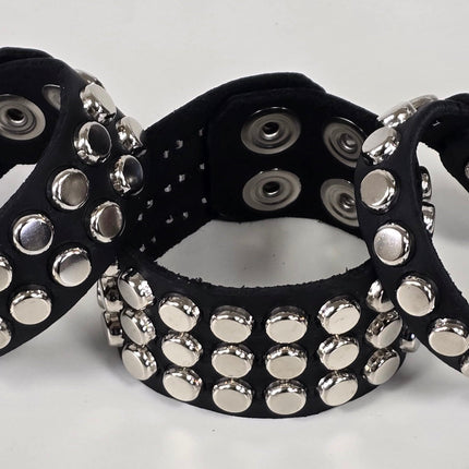 MINI NAILHEAD FLAT ROUND STUDDED SNAP BRACELET