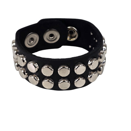 MINI NAILHEAD FLAT ROUND STUDDED SNAP BRACELET