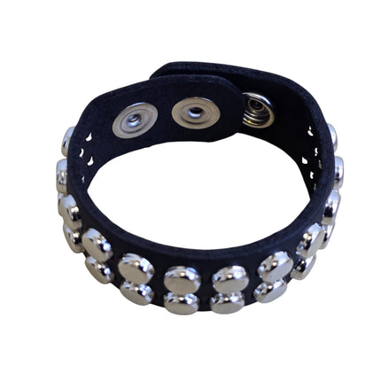 MINI NAILHEAD FLAT ROUND STUDDED SNAP BRACELET
