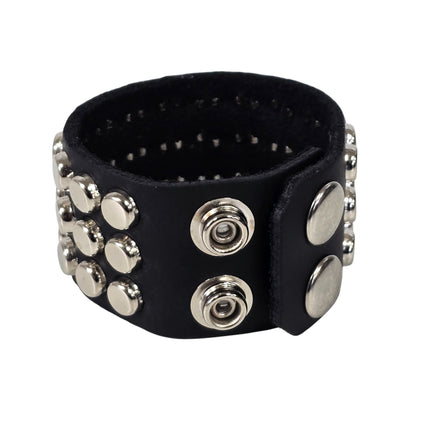MINI NAILHEAD FLAT ROUND STUDDED SNAP BRACELET
