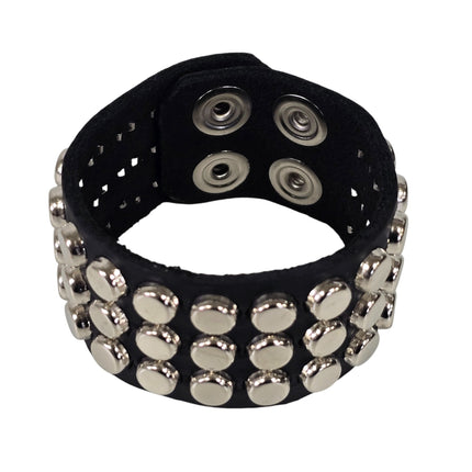 MINI NAILHEAD FLAT ROUND STUDDED SNAP BRACELET