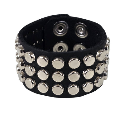 MINI NAILHEAD FLAT ROUND STUDDED SNAP BRACELET