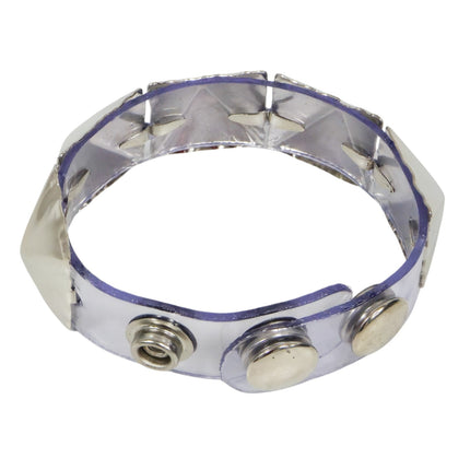 FB440  JUMBO PYRAMID STUDDED LEATHER BRACELET