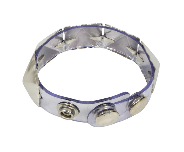FB440  JUMBO PYRAMID STUDDED LEATHER BRACELET