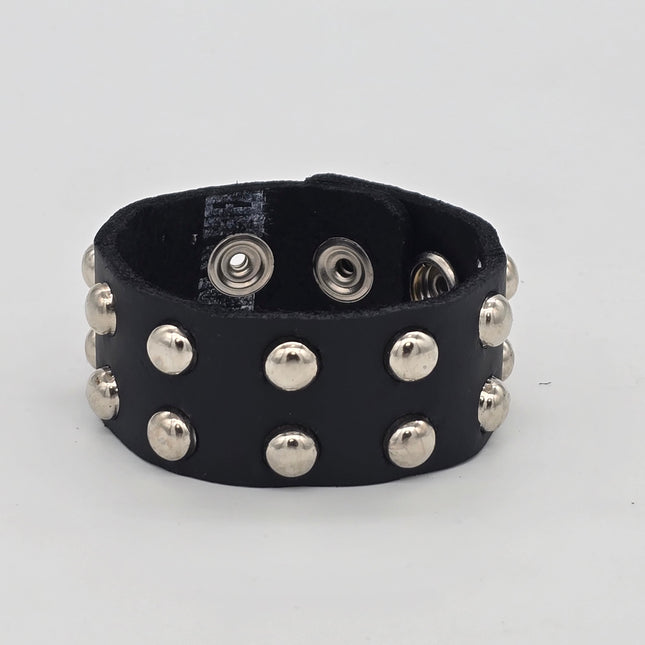 FB452 TOW ROW  ROUND STUDDED BRACELET