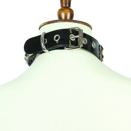 FC106VN VINYL STUDDED BONDAGE COLLAR