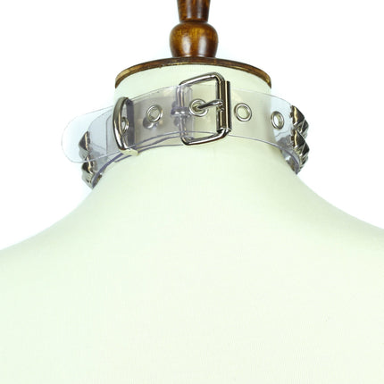 FC106VN VINYL STUDDED BONDAGE COLLAR