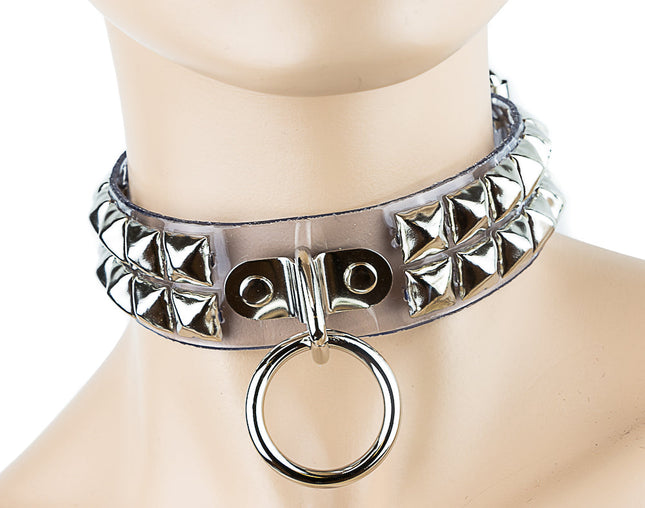 FC106VN VINYL STUDDED BONDAGE COLLAR
