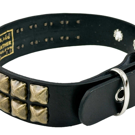 FC109 2 ROW ANTIQUE STUDDED CHOKER