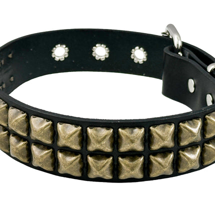 FC109 2 ROW ANTIQUE STUDDED CHOKER