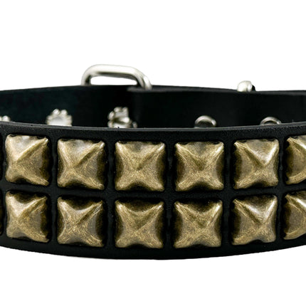 FC109 2 ROW ANTIQUE STUDDED CHOKER