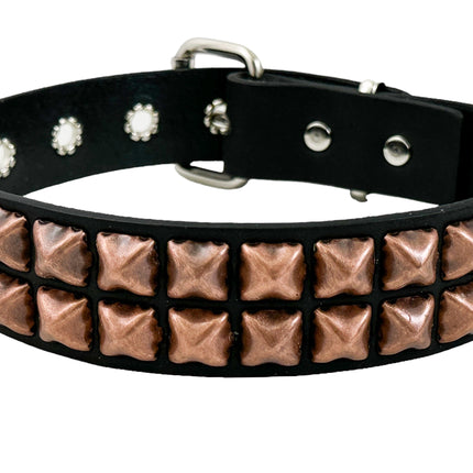 FC109 2 ROW ANTIQUE STUDDED CHOKER
