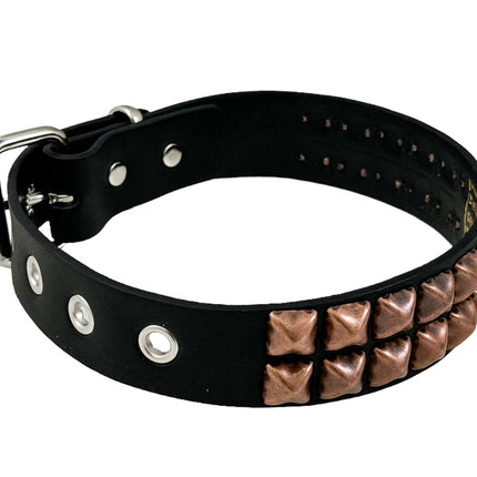 FC109 2 ROW ANTIQUE STUDDED CHOKER