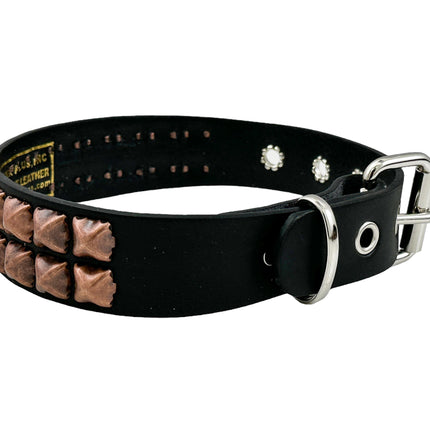 FC109 2 ROW ANTIQUE STUDDED CHOKER