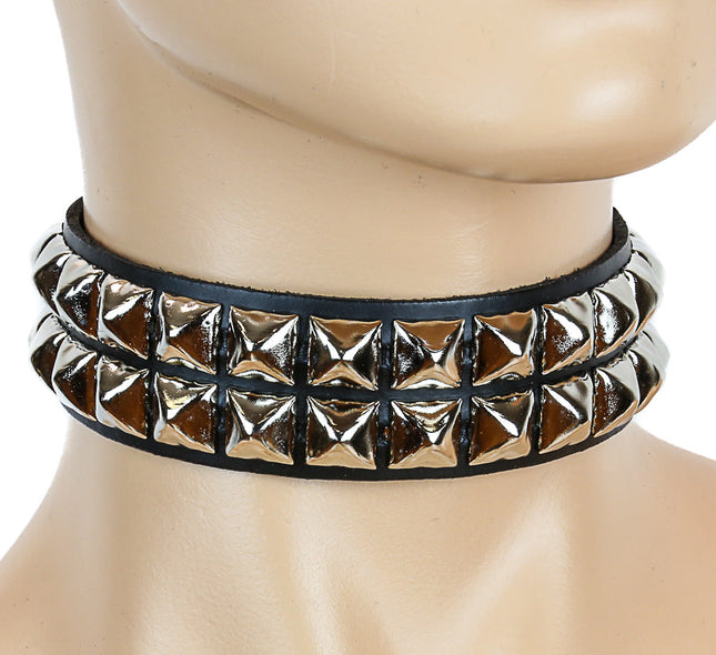 FC109 2 ROW STUDDED CHOKER