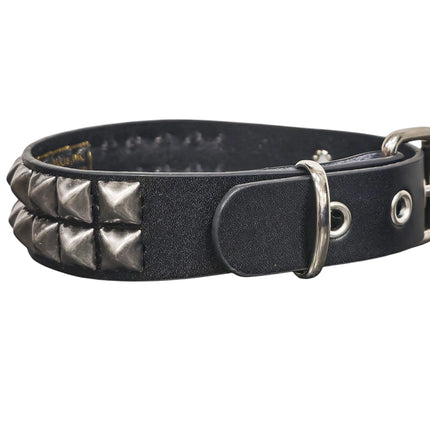 FC109ANT  SILVER  1  ROW ANTIQUE STUDDED CHOKER