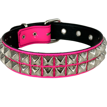 FC109  PATENT NEON STUDDED CHOKER