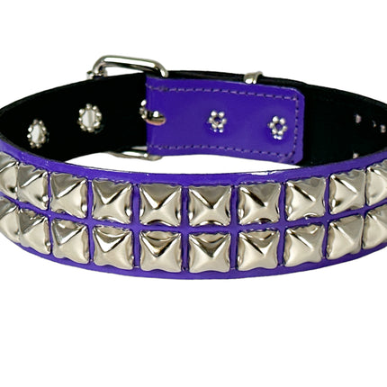 FC109  PATENT NEON STUDDED CHOKER