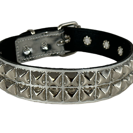 FC109  PATENT NEON STUDDED CHOKER