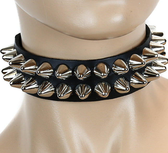 FC116 2 ROW LARGE CONEHEAD CHOKER