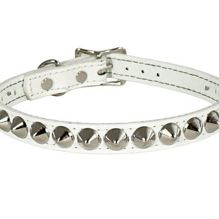 FC121  PATENT NEON LARGE CONE STUDDED CHOKER