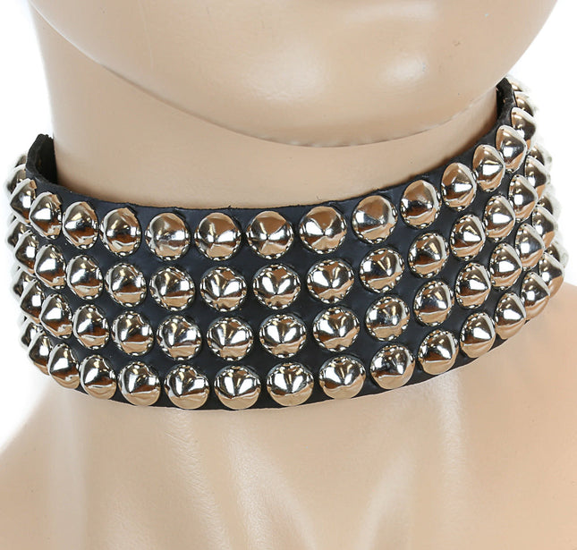 FC126 4 ROW MINI CONICAL STUDDED COLLAR