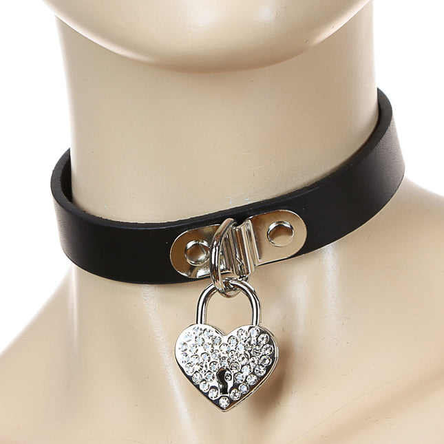 FC140HT  HEART PAD LOCK CHOKER